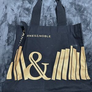 Barnes & Noble Black Tote with Gold Accents